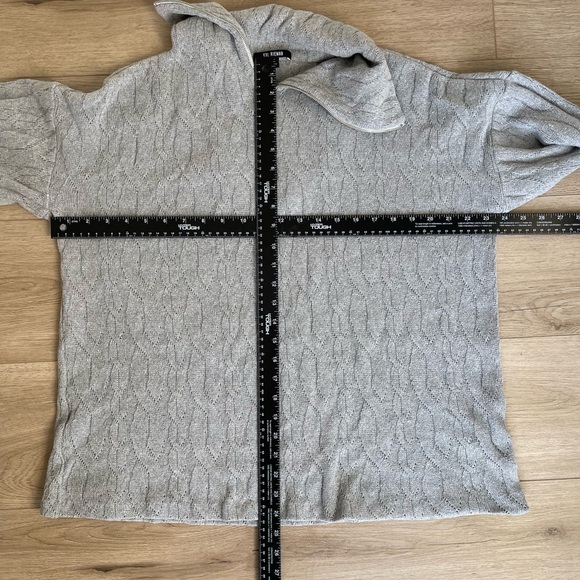 Kal Rieman Sandra Collared Zip Pullover Cable Knit - Size XL - Picture 8 of 8